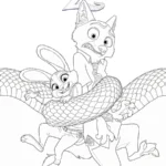 coloriage Zootopie 2 pour enfant à imprimer