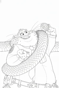 coloriage Zootopie 2 à imprimer pour enfants