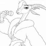 coloriage Zootopie 2 à imprimer pour enfant de 10 ans