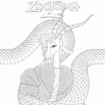 coloriage Zootopie 2 pour enfant de 3 ans