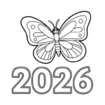 coloriage 2026 et dessin a imprimer
