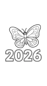 coloriage 2026 et dessin a imprimer