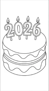 coloriage 2026 gratuit a imprimer