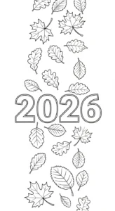 coloriage 2026 gratuit à imprimer
