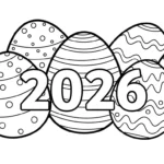 coloriage 2026 à imprimer pdf gratuit