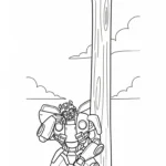 coloriage Bumblebee à imprimer a4