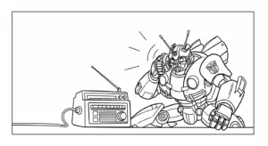 coloriage Bumblebee à imprimer pdf gratuit