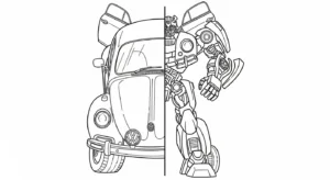 coloriage Bumblebee pour enfants à télécharger