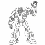 coloriage Bumblebee pour enfant de 7 ans