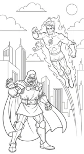 imprimer coloriage Dr Doom gratuit