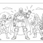 coloriage Dr Doom pour bebe a imprimer