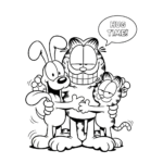 coloriage Garfield updated et dessins