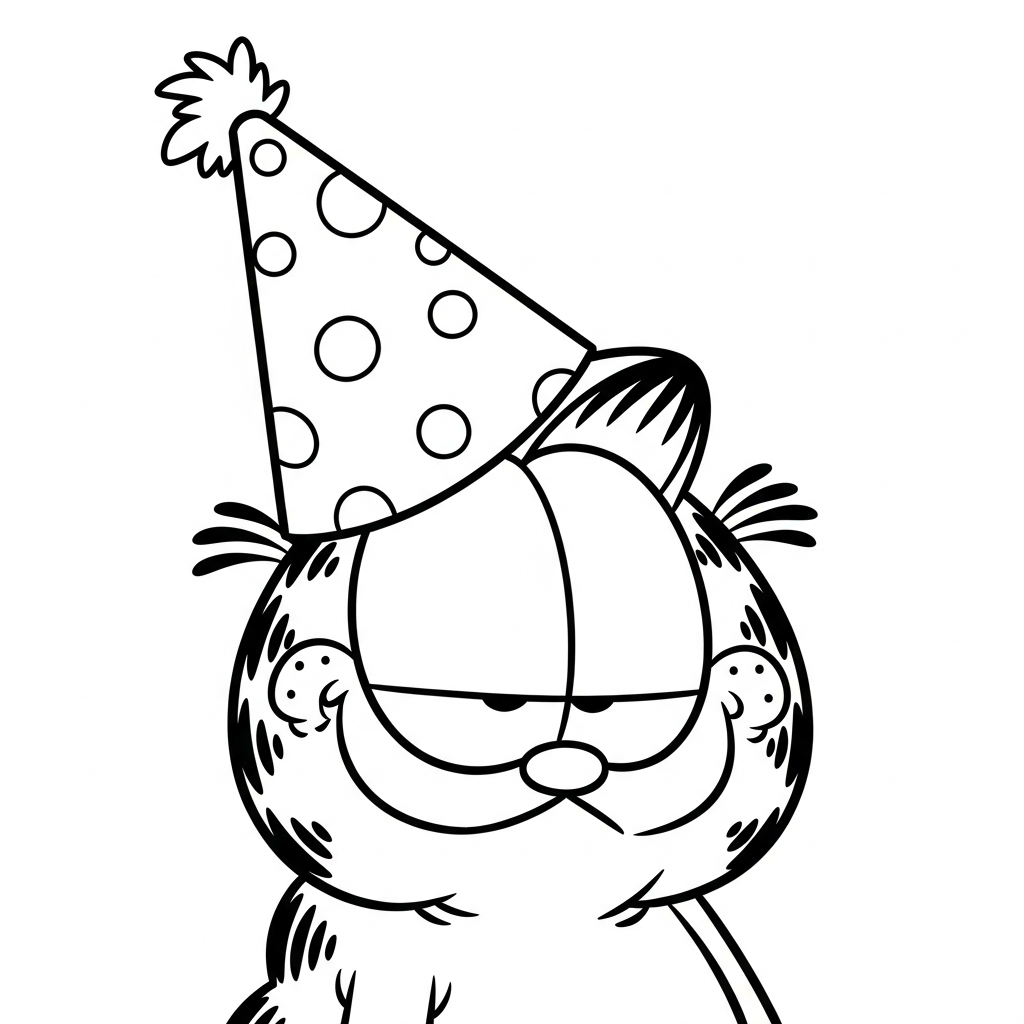 Tranh tô màu Garfield