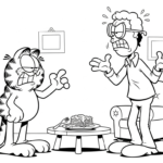 coloriage Garfield updated gratuit pour enfants