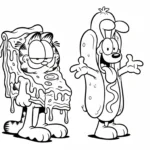coloriage Garfield updated et dessins