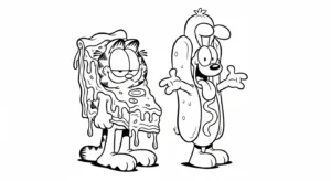 coloriage Garfield updated et dessins