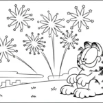 coloriage Garfield updated pour enfant de 8 ans