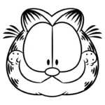 coloriage Garfield updated pour enfant de 6 ans