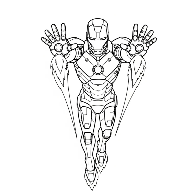 Tranh tô màu Iron Man