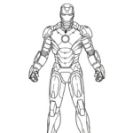 coloriage Iron Man updated educatif pour enfant