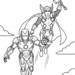 coloriage Iron Man updated pour enfants a imprimer gratuit