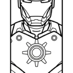 coloriage Iron Man updated à imprimer pour enfant de 2 ans