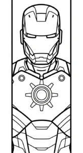 coloriage Iron Man updated à imprimer pour enfant de 2 ans