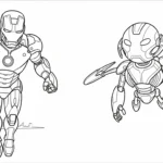 coloriage Iron Man updated gratuit a imprimer
