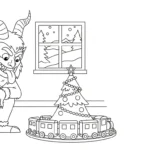 coloriage Krampus updated à imprimer gratuitement