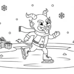 coloriage Krampus updated et apprentissage