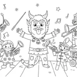 coloriage Krampus updated a imprimer gratuitement