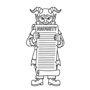 coloriage Krampus updated gratuit pour enfants