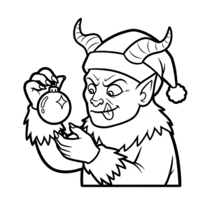 coloriage Krampus updated et decoupage a imprimer gratuit