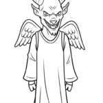 coloriage Krampus updated pour enfant de 5 ans