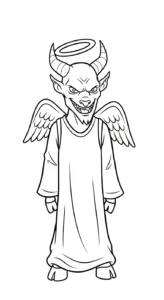 coloriage Krampus updated pour enfant de 5 ans