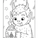coloriage Krampus updated à imprimer pour enfant de 12 ans