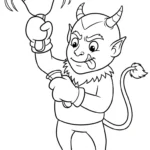 coloriage Krampus updated pour enfant de 6 ans