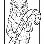 coloriage Krampus updated pour enfants à télécharger