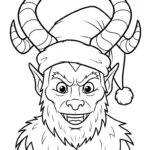 imprimer coloriage Krampus updated gratuit