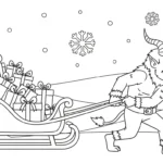 coloriage Krampus updated pour enfant à imprimer