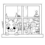 coloriage Krampus updated à imprimer pour enfant de 7 ans