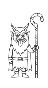 coloriage Krampus updated à imprimer pdf gratuit