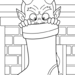 coloriage Krampus updated à imprimer pour enfant de 8 ans