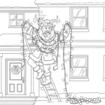 imprimer coloriage Krampus updated
