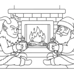 coloriage Krampus updated et apprentissage