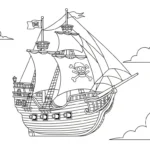 coloriage Pirate updated pour enfant de 6 ans