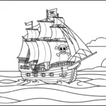 coloriage Pirate updated à imprimer pour enfant de 2 ans