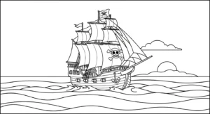coloriage Pirate updated à imprimer pour enfant de 2 ans