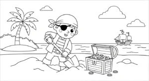 coloriage Pirate updated à imprimer pdf