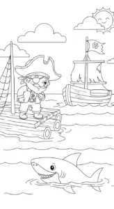 coloriage Pirate updated à imprimer pour enfant de 12 ans
